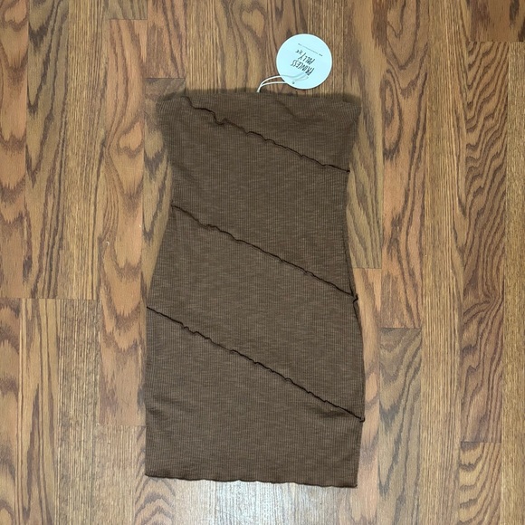 Oscar Mini Dress Brown - Picture 4 of 5